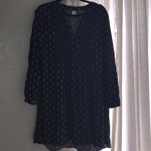 NAVY LONG SLEEVE DRESS
